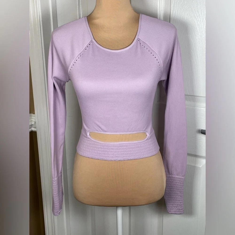 Free People Movement Cut It Out Long Sleeved Top Sz M/L NWT‎